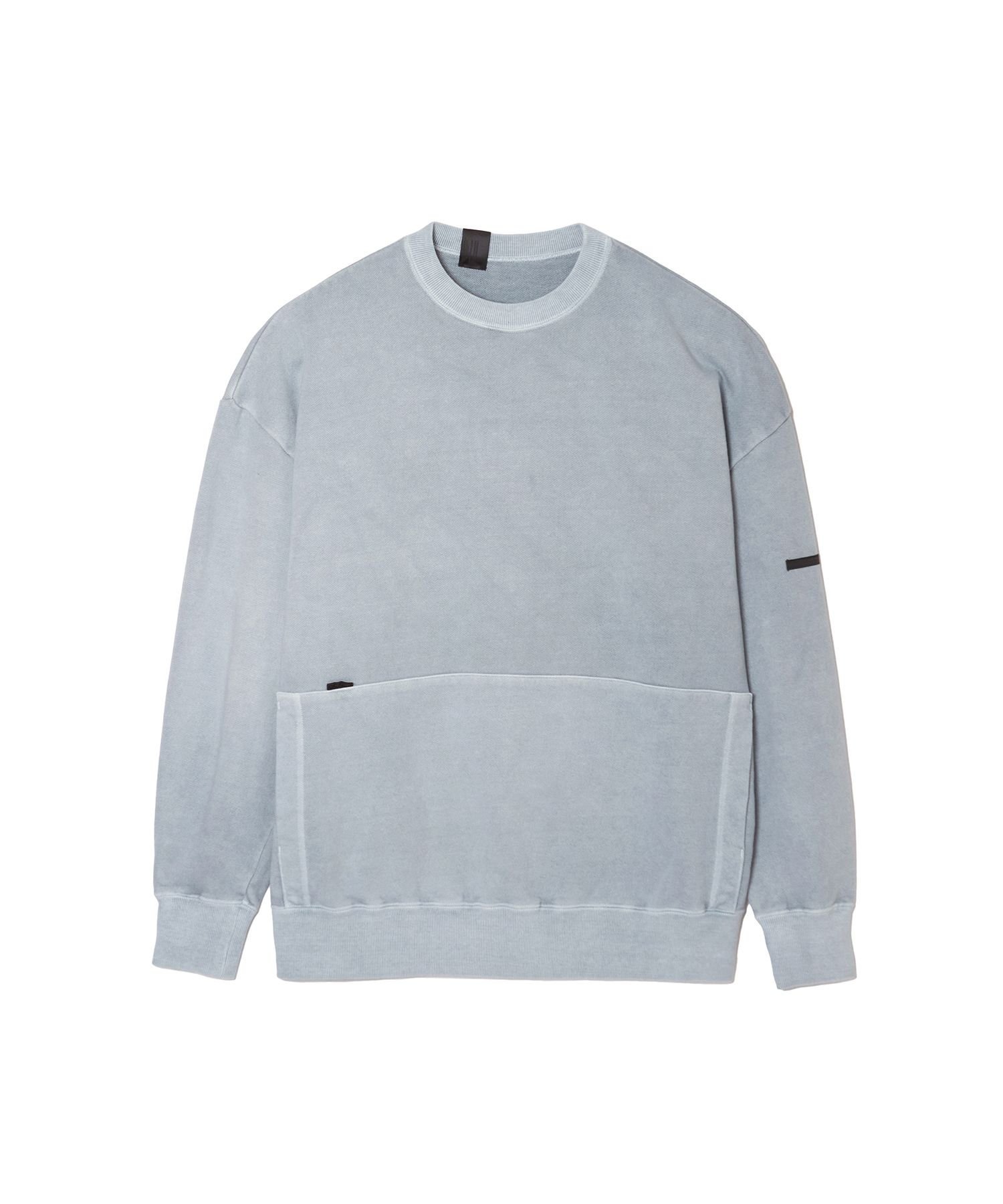 【エヌ.ハリウッド/N.HOOLYWOOD / MEN】のCREWNECK SWEATSHIRT インテリア・キッズ・メンズ・レディースファッション・服の通販 founy(ファニー) 　ファッション　Fashion　メンズファッション　MEN　トップス・カットソー　Tops/Tshirt/Men　パーカ　Sweats　シャツ　Shirts　コレクション　Collection　今季　This Season　ショルダー　Shoulder　スクエア　Square　ストライプ　Stripe　チェック　Check　ドロップ　Drop　パターン　Pattern　フォルム　Form　フロント　Front　ポケット　Pocket　モチーフ　Motif　リメイク　Remake　L.BLUE|ID: prp329100004331139 ipo3291000000030092983