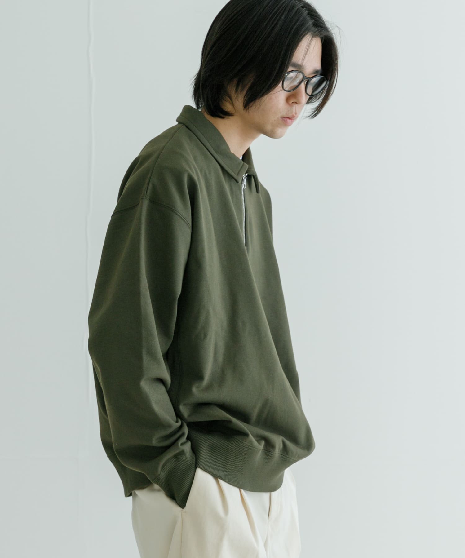 【アーバンリサーチ/URBAN RESEARCH / MEN】のハーフZIPプルオーバー インテリア・キッズ・メンズ・レディースファッション・服の通販 founy(ファニー) 　ファッション　Fashion　メンズファッション　MEN　トップス・カットソー　Tops/Tshirt/Men　2024年　2024　2024-2025秋冬・A/W　Aw/Autumn/Winter/Fw/Fall/2024-2025　A/W・秋冬　Aw・Autumn/Winter・Fw・Fall-Winter　冬　Winter　スウェット　Sweat　ハーフ　Half　モダン　Modern　軽量　Lightweight　KHAKI|ID: prp329100004331221 ipo3291000000030070478