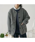 【フリークスストア/FREAK'S STORE】のノーカラー モッサコート 24AW チャコールグレー|ID: prp329100004331308 ipo3291000000030071460