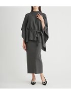 【セルフォード/CELFORD】のケープスカートセットアップ 人気、トレンドファッション・服の通販 founy(ファニー) ファッション Fashion レディースファッション WOMEN セットアップ Setup スカート Skirt おすすめ Recommend フラット Flat リボン Ribbon エレガント 上品 Elegant ビジネス 仕事 通勤 Business thumbnail GRY[006]|ID: prp329100004331339 ipo3291000000030071830