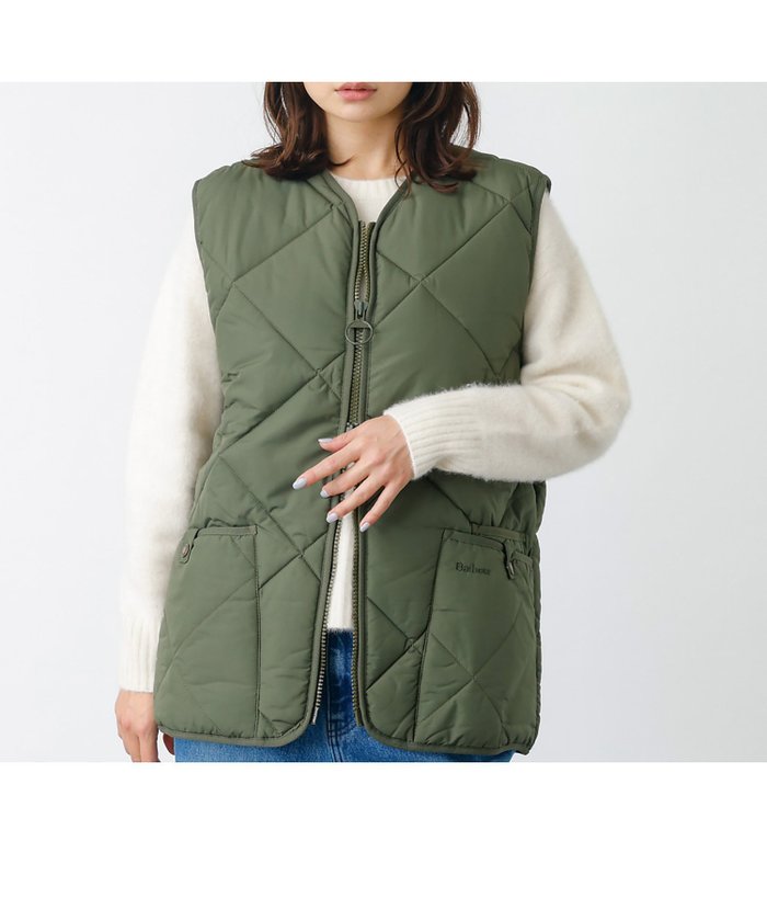 【ルージュヴィフラクレ/Rouge vif la cle】の【BARBOUR/バブアー】QUILTED GILET / キルティングベスト インテリア・キッズ・メンズ・レディースファッション・服の通販 founy(ファニー) https://founy.com/ ファッション Fashion レディースファッション WOMEN アウター Coat Outerwear トップス・カットソー Tops/Tshirt ベスト/ジレ Gilets/Vests アウトドア Outdoor キルティング Quilting キルト Quilt ジャケット Jacket ストレート Straight ダイヤモンド Diamond ダブル Double チェック Check 人気 Popularity ベスト Vest ライナー Liner リップ Lip おすすめ Recommend エレガント 上品 Elegant |ID: prp329100004331412 ipo3291000000030072541