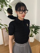 【リリーブラウン/Lily Brown】の【WEB限定カラー】サングラスLily Bearポロニットプルオーバー 人気、トレンドファッション・服の通販 founy(ファニー) ファッション Fashion レディースファッション WOMEN トップス・カットソー Tops/Tshirt ニット Knit Tops プルオーバー Pullover サングラス/メガネ Glasses サングラス Sunglasses thumbnail BLK[009]|ID: prp329100004331484 ipo3291000000030421570