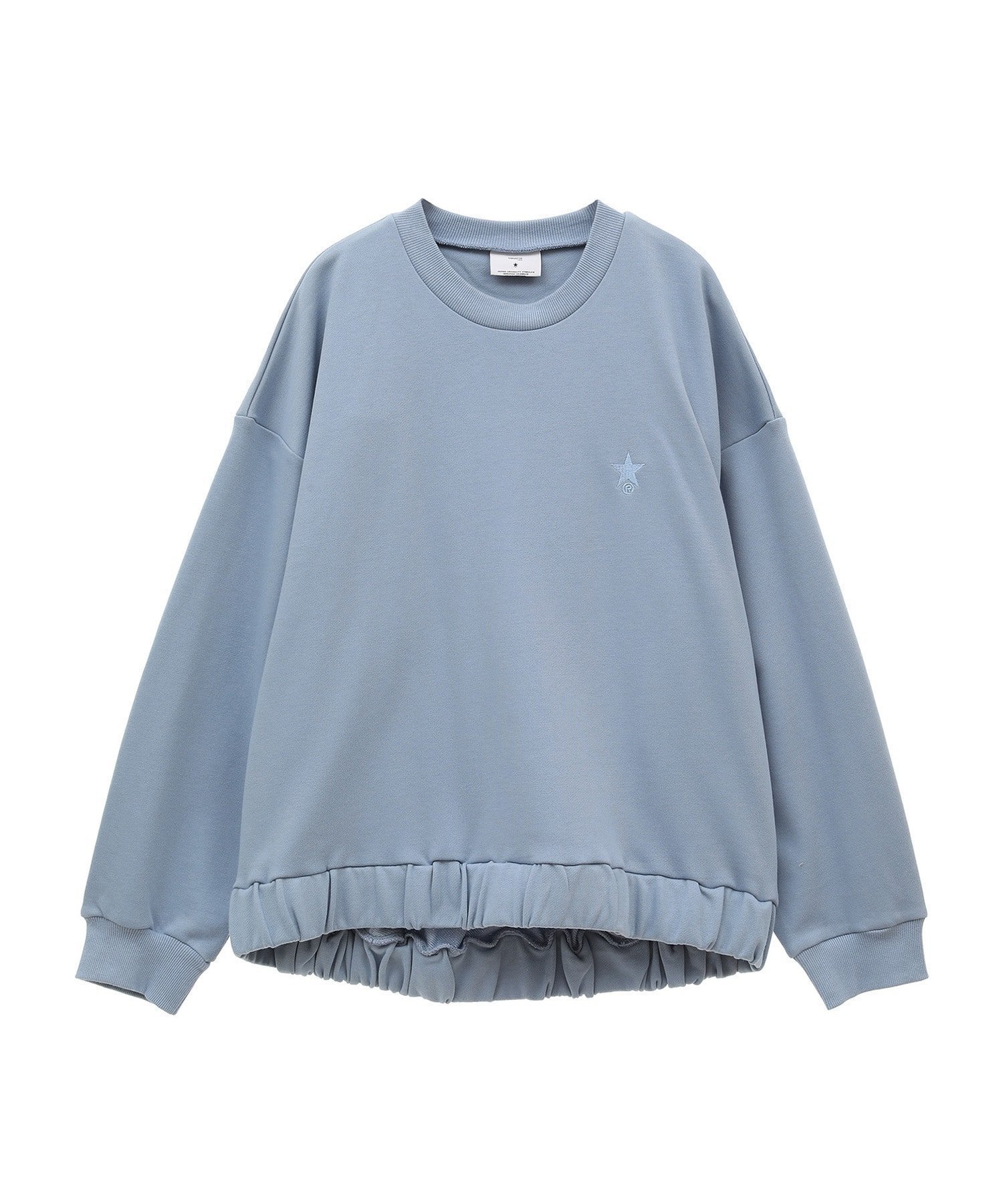 【コンバーストウキョウ/CONVERSE TOKYO】のGATHER HEM SWEAT インテリア・キッズ・メンズ・レディースファッション・服の通販 founy(ファニー) 　ファッション　Fashion　レディースファッション　WOMEN　トップス・カットソー　Tops/Tshirt　パーカ　Sweats　スウェット　Sweat　おすすめ　Recommend　エアリー　Airy　ギャザー　Gather　スウェット　Sweat　スラックス　Slacks　ロング　Long　ブルー|ID: prp329100004331557 ipo3291000000030074053