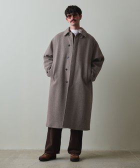 【ビューティ&ユース ユナイテッドアローズ/BEAUTY&YOUTH / UNITED ARROWS / MEN】のSteven Alan ラムズウール ヘリンボーン オーバー バルマカーン コート 人気、トレンドファッション・服の通販 founy(ファニー) ファッション Fashion メンズファッション MEN パターン Pattern フォルム Form ヘリンボーン Herringbone モダン Modern リラックス Relax |ID:prp329100004331837