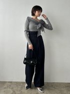 【フレイ アイディー/FRAY I.D】の2wayツイルスーパーハイウエストパンツ 人気、トレンドファッション・服の通販 founy(ファニー) ファッション Fashion レディースファッション WOMEN パンツ Pants クロップド Cropped シンプル Simple センター Center トレンド Trend フォルム Form ワイド Wide thumbnail NVY[089]|ID: prp329100004331969 ipo3291000000030078695