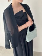 【スナイデル/SNIDEL】のシアーシャツジャケット 人気、トレンドファッション・服の通販 founy(ファニー) ファッション Fashion レディースファッション WOMEN アウター Coat Outerwear ジャケット Jackets おすすめ Recommend ウェーブ Wave ジャケット Jacket ストレート Straight フロント Front ポケット Pocket thumbnail BLK[009]|ID: prp329100004331987 ipo3291000000030078835