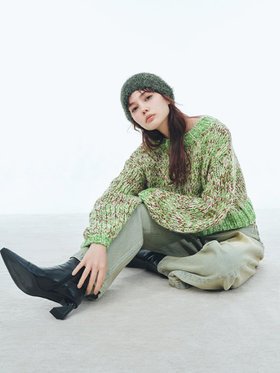 【リリーブラウン/Lily Brown】 チャンキーニットトップス人気、トレンドファッション・服の通販 founy(ファニー) ファッション Fashion レディースファッション WOMEN トップス・カットソー Tops/Tshirt ニット Knit Tops チュール Tulle ドット Dot ハイネック High Neck バランス Balance ビスチェ Bustier フェミニン Feminine ベーシック Basic リボン Ribbon エレガント 上品 Elegant |ID:prp329100004332217