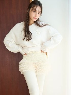 【スナイデル ホーム/SNIDEL HOME】 ニット×チュールパンツレギンスSETUP人気、トレンドファッション・服の通販 founy(ファニー) ファッション Fashion レディースファッション WOMEN セットアップ Setup パンツ Pants レギンス Leggings シャーリング Shirring セットアップ Set Up チュール Tulle トレンド Trend ネップ Nep Yarn レギンス Leggings |ID:prp329100004332305