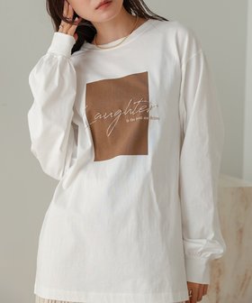 【バブ ブージュルード/Bab Bou Jeloud】の箔プリントロングTシャツ 人気、トレンドファッション・服の通販 founy(ファニー) ファッション Fashion レディースファッション WOMEN トップス・カットソー Tops/Tshirt シャツ/ブラウス Shirts/Blouses ロング / Tシャツ T-Shirts ギャザー Gather サークル Circle シルバー Silver ジーンズ Jeans スラックス Slacks トレンド Trend 定番 Standard フェミニン Feminine プリント Print プリーツ Pleats ベーシック Basic ラウンド Round ラバー Rubber リラックス Relax ロング Long おすすめ Recommend |ID:prp329100004332327