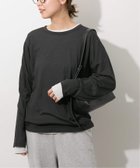 【ジャーナルスタンダード レリューム/JOURNAL STANDARD relume】の《追加3》シアークルーネックロングTEE 人気、トレンドファッション・服の通販 founy(ファニー) ファッション Fashion レディースファッション WOMEN 2024年 2024 2024-2025秋冬・A/W Aw/Autumn/Winter/Fw/Fall/2024-2025 thumbnail ブラック|ID: prp329100004332350 ipo3291000000030084005