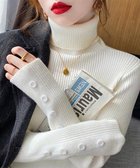 【ミニミニストア/miniministore】のハイネックニットトップス 長袖ニットソー 人気、トレンドファッション・服の通販 founy(ファニー) ファッション Fashion レディースファッション WOMEN トップス・カットソー Tops/Tshirt ニット Knit Tops A/W・秋冬 Aw・Autumn/Winter・Fw・Fall-Winter おすすめ Recommend アクリル Acrylic インナー Inner ジャケット Jacket ストレッチ Stretch ニットソー Knit Sew 無地 Plain Color 長袖 Long Sleeve thumbnail ホワイト|ID: prp329100004332394 ipo3291000000030084552