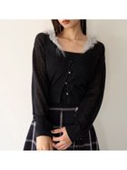 【スナイデル/SNIDEL】の【WEB限定】エコファーニットアンサンブル 人気、トレンドファッション・服の通販 founy(ファニー) ファッション Fashion レディースファッション WOMEN トップス・カットソー Tops/Tshirt ニット Knit Tops アンサンブル Knit Ensemble おすすめ Recommend アンサンブル Ensemble ウェーブ Wave オフショル Off Shoulder カーディガン Cardigan キャミソール Camisole コンパクト Compact モヘア Mohair 秋 Autumn/Fall thumbnail BLK[009]|ID: prp329100004332796 ipo3291000000030152624