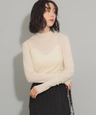 【ビームス ウイメン/BEAMS】のチュール ハイネック ロングスリーブ カットソー インナー シアートップス 秋 レイヤード IVORY|ID: prp329100004333651 ipo3291000000030151259