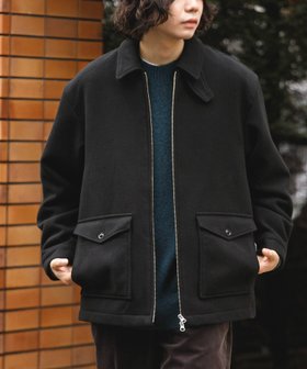 【アーバンリサーチ ドアーズ/URBAN RESEARCH DOORS / MEN】のウールブレンドハリントンジャケット 人気、トレンドファッション・服の通販 founy(ファニー) ファッション Fashion メンズファッション MEN 2024年 2024 2024-2025秋冬・A/W Aw/Autumn/Winter/Fw/Fall/2024-2025 冬 Winter ショート Short ジャケット Jacket スタンド Stand トレンド Trend パッチ Patch フラップ Flap ポケット Pocket メルトン Melton A/W・秋冬 Aw・Autumn/Winter・Fw・Fall-Winter |ID:prp329100004333722