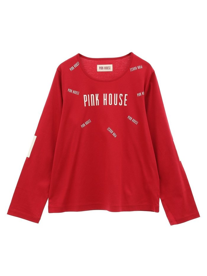 【ピンクハウス/PINK HOUSE】のロゴプリントカットソー インテリア・キッズ・メンズ・レディースファッション・服の通販 founy(ファニー) https://founy.com/ ファッション Fashion レディースファッション WOMEN トップス・カットソー Tops/Tshirt カットソー Cut and Sewn カットソー Cut And Sew シルケット Mercerization フロント Front プリント Print ランダム Random 長袖 Long Sleeve |ID: prp329100004333740 ipo3291000000030101950