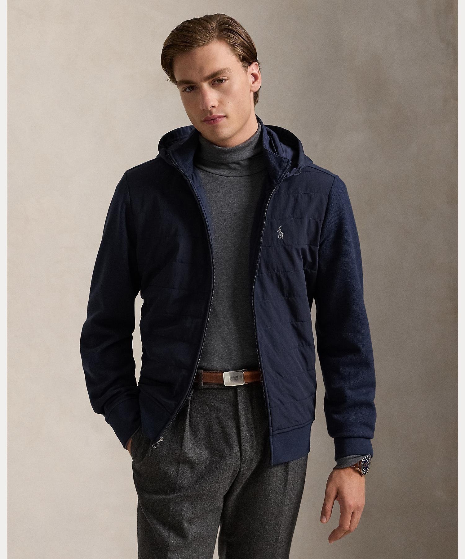 【ラルフローレン/RALPH LAUREN / MEN】のハイブリッド フルジップ フーディ 人気、トレンドファッション・服の通販 founy(ファニー) 　ファッション　Fashion　メンズファッション　MEN　キルティング　Quilting　ジップ　Zip　ダブル　Double　長袖　Long Sleeve　フロント　Front　ポケット　Pocket　 other-1|ID: prp329100004333775 ipo3291000000030301685