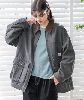 【ニコアンド/niko and】 ヴィンテージ配色ワークジャケット人気、トレンドファッション・服の通販 founy(ファニー) ファッション Fashion レディースファッション WOMEN アウター Coat Outerwear ジャケット Jackets おすすめ Recommend キャップ Cap ジャケット Jacket デニム Denim フェミニン Feminine ポケット Pocket ワンポイント One Point ワーク Work ヴィンテージ Vintage |ID:prp329100004334313