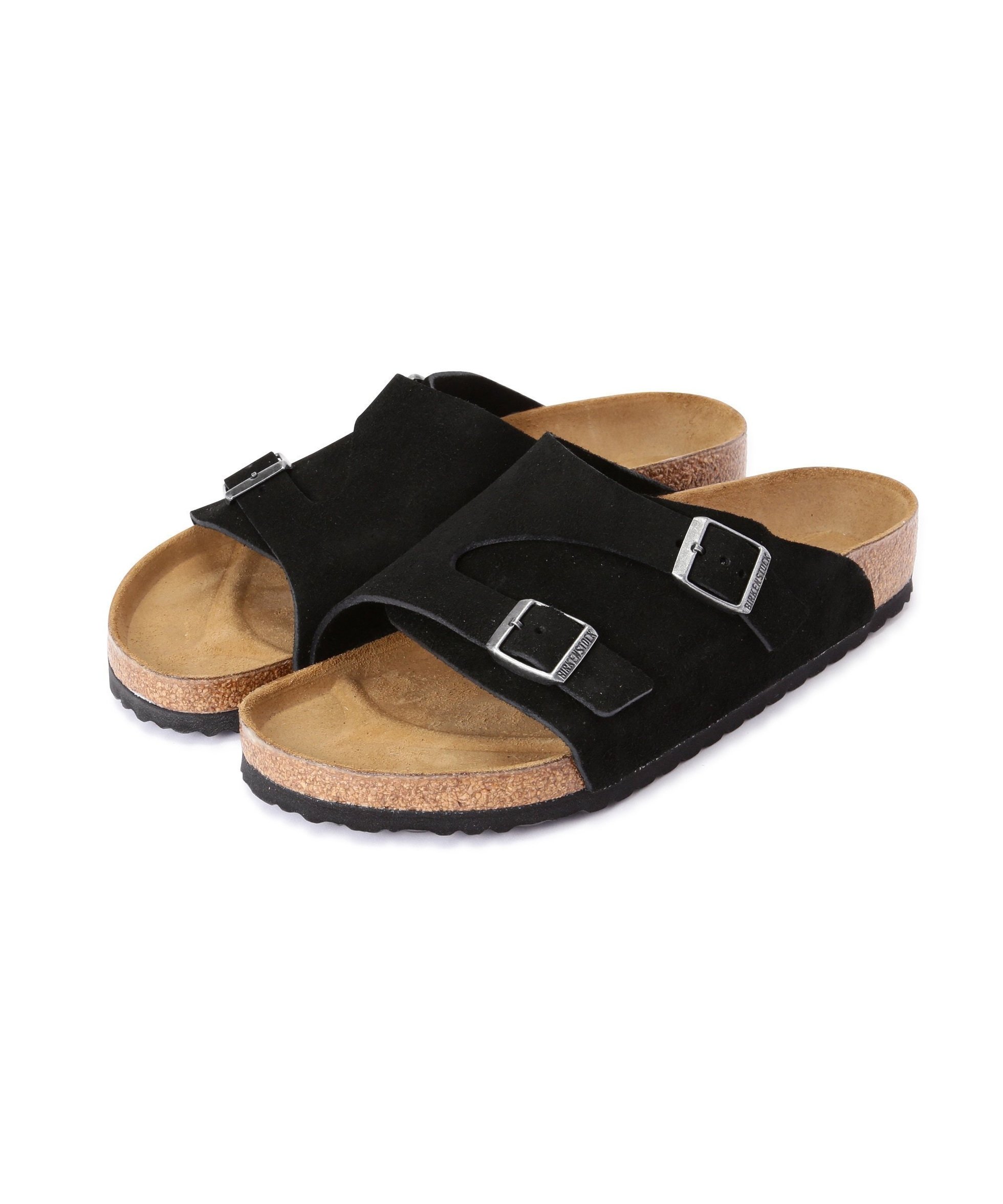 【ビーバー/BEAVER / MEN】のBIRKENSTOCK/ビルケンシュトック ZURICH チューリッヒ 50461 インテリア・キッズ・メンズ・レディースファッション・服の通販 founy(ファニー) 　ファッション　Fashion　メンズファッション　MEN　サンダル　Sandals　シューズ　Shoes　スエード　Suede　フィット　Fit　ラップ　Wrap　レギュラー　Regular　ワイド　Wide　ブラック|ID: prp329100004334319 ipo3291000000030108224