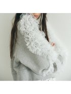 【ファーファー/FURFUR】のドットチュールフリルコサージュスウェット 人気、トレンドファッション・服の通販 founy(ファニー) ファッション Fashion レディースファッション WOMEN トップス・カットソー Tops/Tshirt パーカ Sweats スウェット Sweat スウェット Sweat ボトム Bottom ルーズ Loose thumbnail GRY[006]|ID: prp329100004334375 ipo3291000000030108807