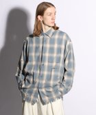 【ハレ/HARE / MEN】のBIGダメージチェックシャツ 人気、トレンドファッション・服の通販 founy(ファニー) ファッション Fashion メンズファッション MEN インナー Inner ダメージ Damage チェック Check thumbnail ブルー84|ID: prp329100004334578 ipo3291000000030110489