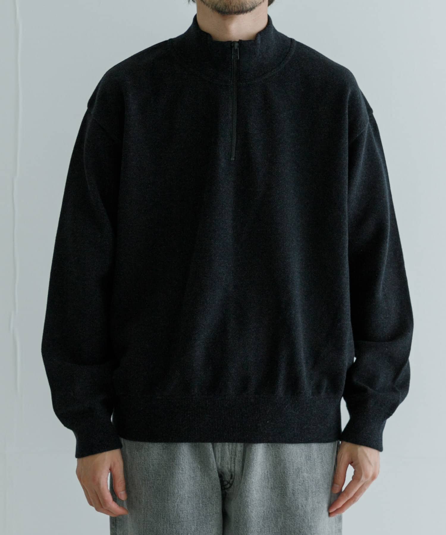 【アーバンリサーチ/URBAN RESEARCH / MEN】のcrepuscule Moss Stitch Half Zip Pullover インテリア・キッズ・メンズ・レディースファッション・服の通販 founy(ファニー) 　ファッション　Fashion　メンズファッション　MEN　春　Spring　鹿の子　Pique　ショルダー　Shoulder　シンプル　Simple　ドロップ　Drop　定番　Standard　手編み　Hand Knitting　人気　Popularity　リラックス　Relax　冬　Winter　A/W・秋冬　Aw・Autumn/Winter・Fw・Fall-Winter　S/S・春夏　Ss・Spring/Summer　夏　Summer　2024年　2024　2024-2025秋冬・A/W　Aw/Autumn/Winter/Fw/Fall/2024-2025　Black|ID: prp329100004334613 ipo3291000000030110799