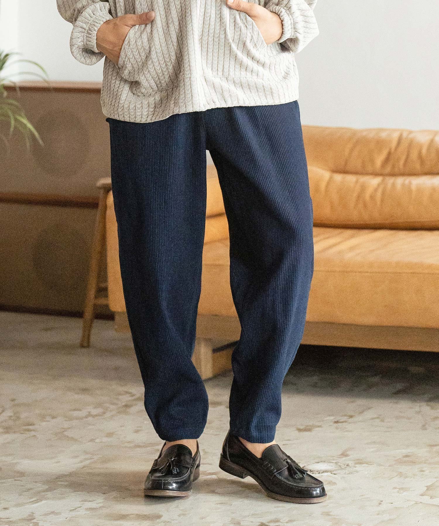 【その他のブランド/Other】のmp12674- Indigo Corduroy Balloon Pants バルーンパンツ 人気、トレンドファッション・服の通販 founy(ファニー) 　ファッション　Fashion　メンズファッション　MEN　ボトムス　Bottoms/Men　インディゴ　Indigo　コーデュロイ　Corduroy　バルーン　Balloon　パターン　Pattern　 other-1|ID: prp329100004334620 ipo3291000000030110866