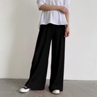 【ミニミニストア/miniministore】のアコーディオンプリーツルーズワイドパンツ 人気、トレンドファッション・服の通販 founy(ファニー) ファッション Fashion レディースファッション WOMEN パンツ Pants パープル Purple フォルム Form ラベンダー Lavender リラックス Relax ワイド Wide 楽ちん Easy thumbnail ブラック|ID: prp329100004334639 ipo3291000000030111031