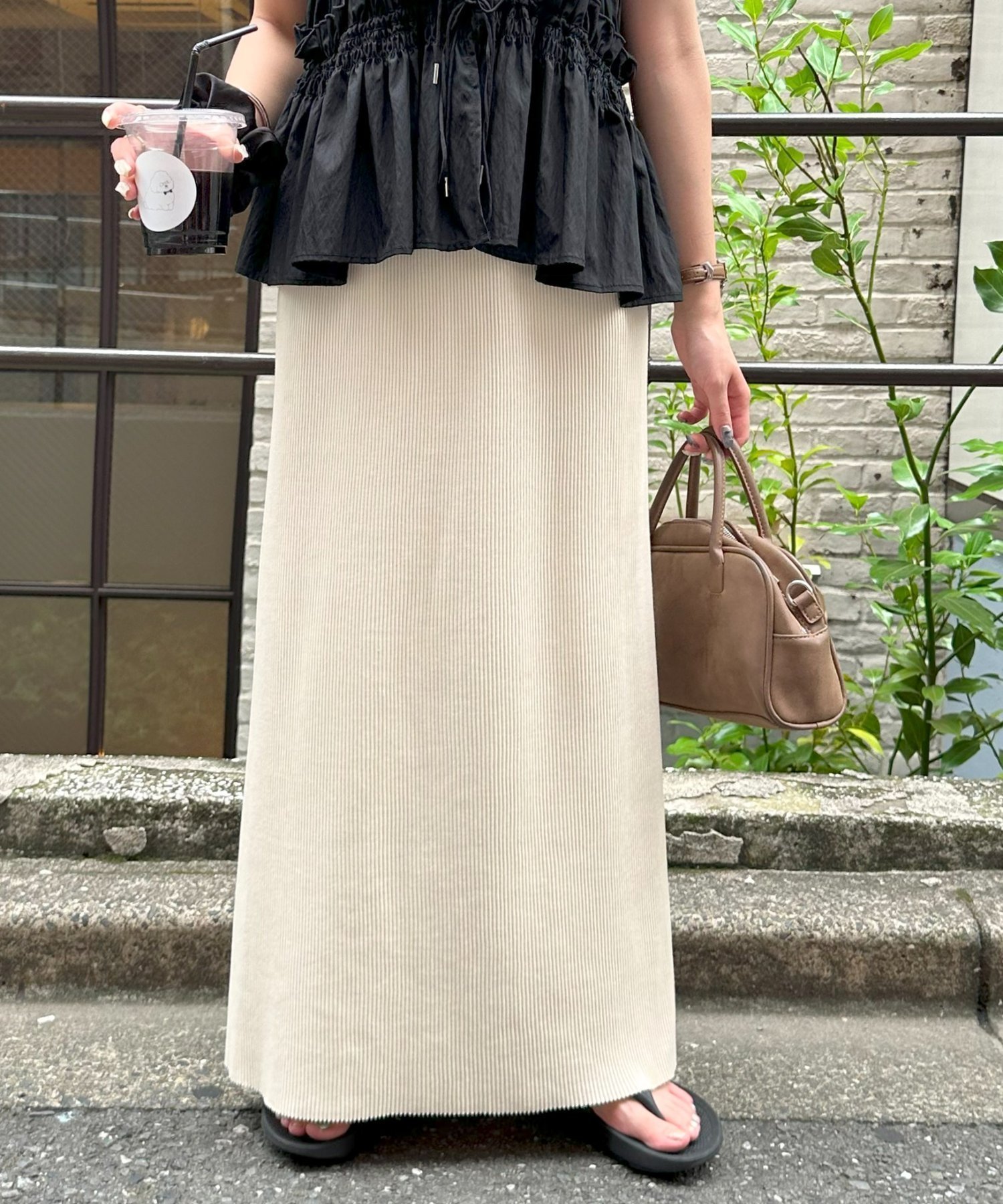 【ディスコート/Discoat】のリブナロースカート インテリア・キッズ・メンズ・レディースファッション・服の通販 founy(ファニー) 　ファッション　Fashion　レディースファッション　Fashion for Women　スカート　Skirts　シンプル　Simple, Minimal　スリット　Slit, Slit Detail　フィット　Fit, Slim Fit　リブニット　Rib Knit, Ribbed Knit　アイボリー|ID: prp329100004334688 ipo3291000000033024976