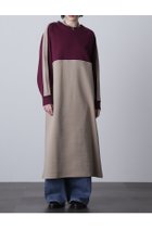 【ローズバッド/ROSE BUD】のラインカットソーワンピース 人気、トレンドファッション・服の通販 founy(ファニー) ファッション Fashion レディースファッション WOMEN ワンピース Dress とろみ Thickness スウェット Sweat ストレッチ Stretch thumbnail ワイン|ID: prp329100004334762 ipo3291000000030111887