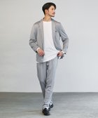 【ザ カジュアル/THE CASUAL / MEN】のハイストレッチポンチテーラードジャケット スラックスパンツ セットアップ 杢グレー|ID: prp329100004334792 ipo3291000000030112124