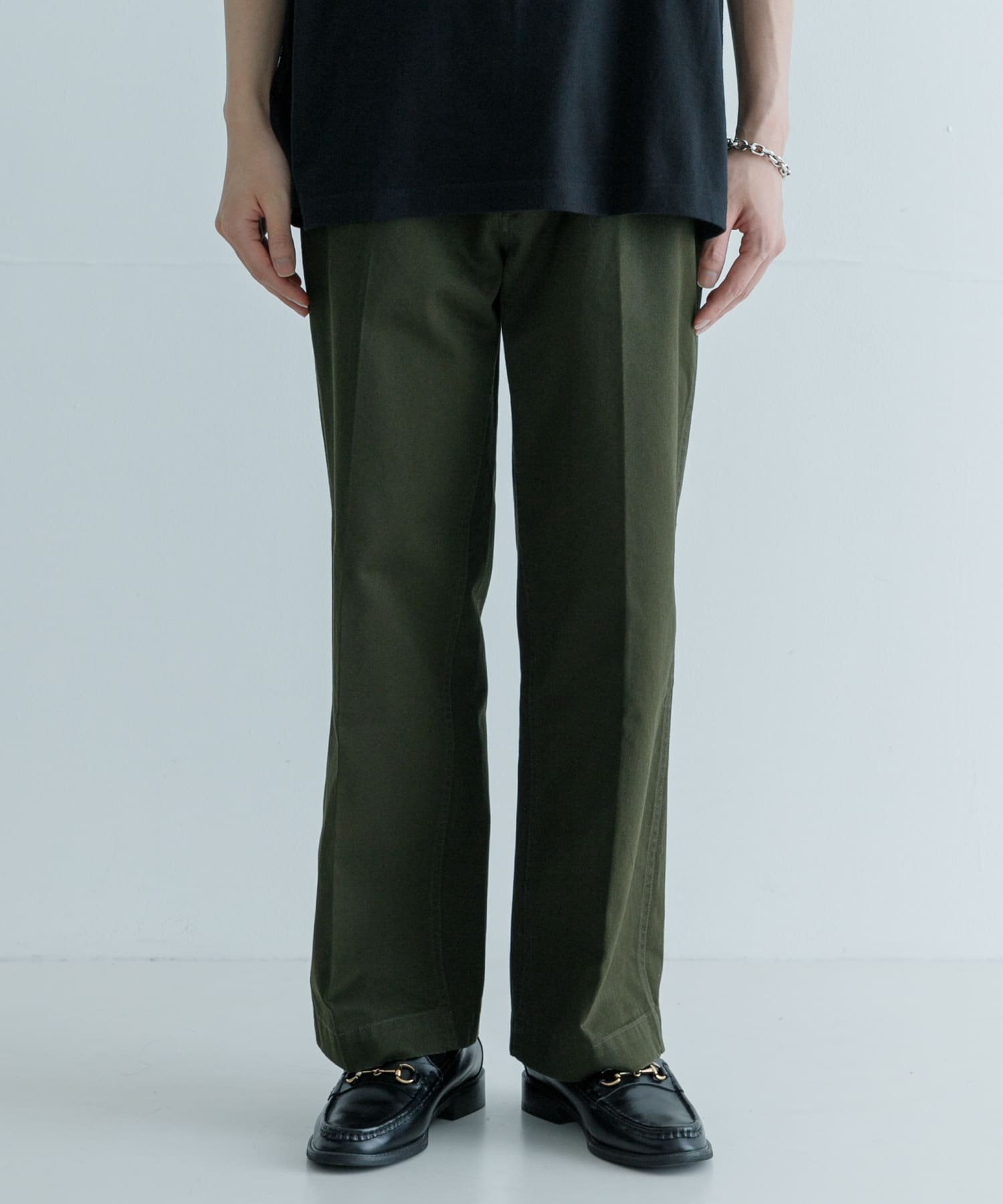 【アーバンリサーチ/URBAN RESEARCH / MEN】のARMY CHINO TROUSER インテリア・キッズ・メンズ・レディースファッション・服の通販 founy(ファニー) 　ファッション　Fashion　メンズファッション　MEN　2024年　2024　2024-2025秋冬・A/W　Aw/Autumn/Winter/Fw/Fall/2024-2025　A/W・秋冬　Aw・Autumn/Winter・Fw・Fall-Winter　冬　Winter　ストレート　Straight　センター　Center　ベーシック　Basic　ミリタリー　Military　メンズ　Mens　ワーク　Work　エレガント 上品　Elegant　定番　Standard　KHAKI|ID: prp329100004334953 ipo3291000000030113273