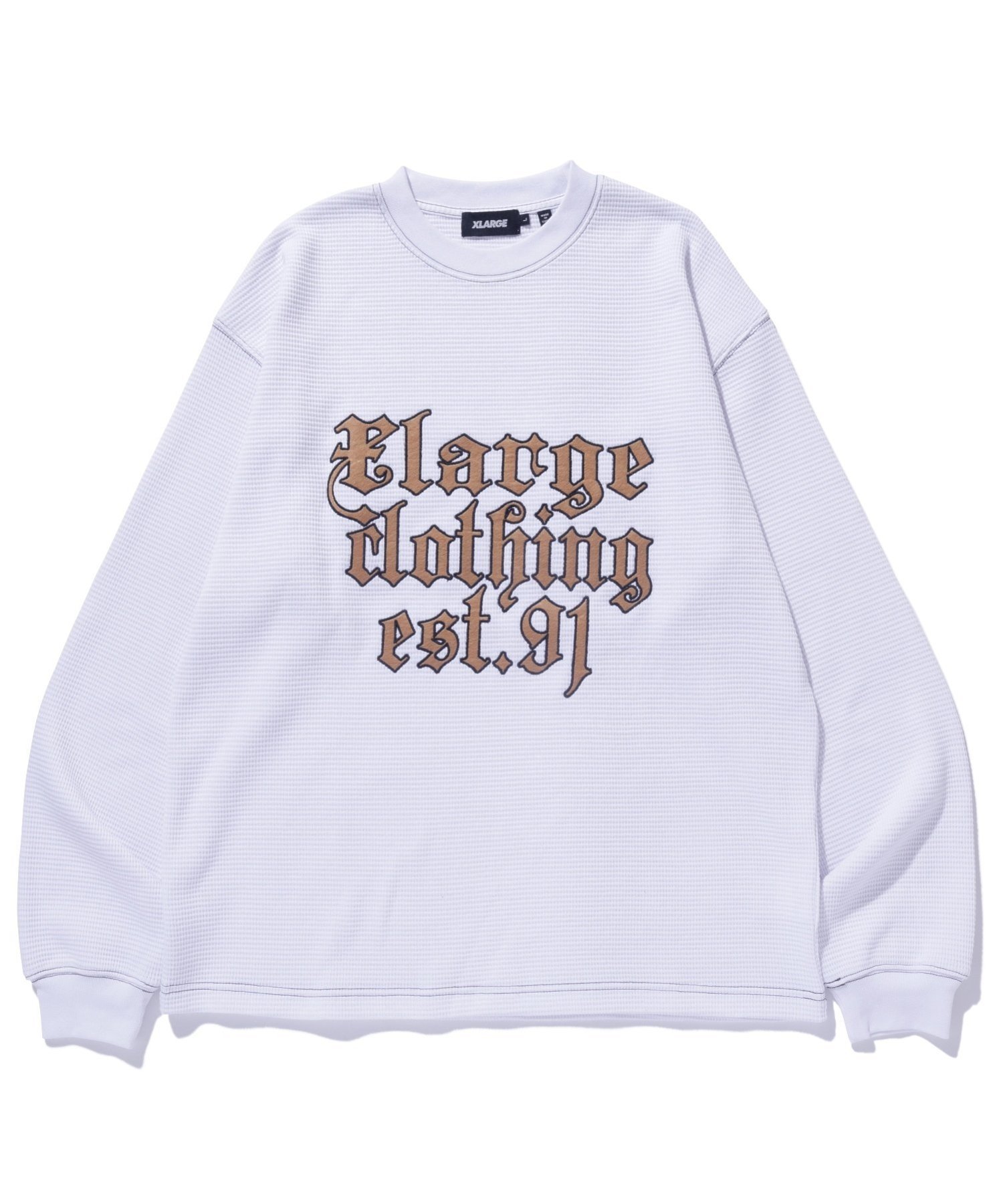 【エクストララージ/XLARGE / MEN】のOLD ENGLISH EST.91 THERMAL L/S TOP インテリア・キッズ・メンズ・レディースファッション・服の通販 founy(ファニー) 　ファッション　Fashion　メンズファッション　MEN　A/W・秋冬　Aw・Autumn/Winter・Fw・Fall-Winter　グラフィック　Graphic　サーマル　Thermal　フロント　Front　長袖　Long Sleeve　WHITE|ID: prp329100004334982 ipo3291000000030113515