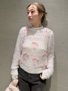 【ファーファー/FURFUR】のシャイニーリボンセーター 人気、トレンドファッション・服の通販 founy(ファニー) ファッション Fashion レディースファッション WOMEN シャイニー Shiny ベスト Vest メッシュ Mesh モチーフ Motif リボン Ribbon 人気 Popularity 長袖 Long Sleeve thumbnail PNK[066]|ID: prp329100004335780 ipo3291000000030121784