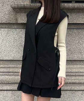 【ジュノア/JUNOAH】のテーラードジレ 人気、トレンドファッション・服の通販 founy(ファニー) ファッション Fashion レディースファッション WOMEN アウター Coat Outerwear トップス・カットソー Tops/Tshirt ベスト/ジレ Gilets/Vests |ID:prp329100004335860