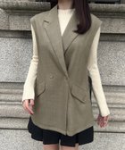 【ジュノア/JUNOAH】のテーラードジレ 人気、トレンドファッション・服の通販 founy(ファニー) ファッション Fashion レディースファッション WOMEN アウター Coat Outerwear トップス・カットソー Tops/Tshirt ベスト/ジレ Gilets/Vests thumbnail ダークベージュ|ID: prp329100004335860 ipo3291000000030122383