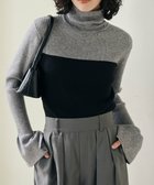 【ラナン/Ranan】のMTバイカラータートルリブニット 人気、トレンドファッション・服の通販 founy(ファニー) ファッション Fashion レディースファッション WOMEN トップス・カットソー Tops/Tshirt ニット Knit Tops 春 Spring 秋 Autumn/Fall コンパクト Compact スリット Slit タートル Turtle タートルネック Turtleneck ビスチェ Bustier フェミニン Feminine ボーダー Border ポケット Pocket 無地 Plain Color thumbnail グレー/ブラック|ID: prp329100004335924 ipo3291000000030122833