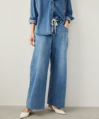 【バンヤードストーム/BARNYARDSTORM】のドロストワイドカットデニム【WEB限定サイズL】 人気、トレンドファッション・服の通販 founy(ファニー) ファッション Fashion レディースファッション WOMEN カットソー Cut And Sew シンプル Simple ストレッチ Stretch セットアップ Set Up デニム Denim ワイド Wide 春 Spring thumbnail インディゴ87|ID: prp329100004335953 ipo3291000000032286088