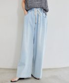 【バンヤードストーム/BARNYARDSTORM】のドロストワイドカットデニム【WEB限定サイズL】 人気、トレンドファッション・服の通販 founy(ファニー) ファッション Fashion レディースファッション WOMEN カットソー Cut And Sew シンプル Simple ストレッチ Stretch セットアップ Set Up デニム Denim ワイド Wide 春 Spring thumbnail ペールブルー81|ID: prp329100004335953 ipo3291000000032286089