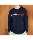 【トミーヒルフィガー/TOMMY HILFIGER / MEN】の【オンライン限定】トミーヒルフィガーロゴロングスリーブTシャツ / TINO TEE ライトグレー079|ID: prp329100004336418 ipo3291000000030261599