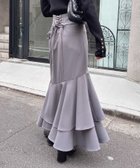 【イング/INGNI】のINGNI/BackレースUPアシメティアードSK 人気、トレンドファッション・服の通販 founy(ファニー) ファッション Fashion レディースファッション WOMEN スカート Skirt アシンメトリー Asymmetry サイドジップ Side Zip スマホ Smartphone ティアード Tiered フィット Fit フリル Frills レース Race ロング Long エレガント 上品 Elegant thumbnail グレー|ID: prp329100004336439 ipo3291000000030128019