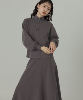 【エヌ ナチュラルビューティーベーシック/N.Natural Beauty basic】 ハーフジップニット スカートセット人気、トレンドファッション・服の通販 founy(ファニー) ファッション Fashion レディースファッション WOMEN スカート Skirt アクセサリー Accessories セットアップ Set Up ハーフ Half 帽子 Hat |ID:prp329100004336494