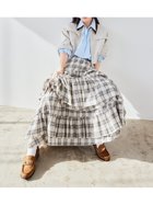 【リリーブラウン/Lily Brown】の【WEB限定00サイズ】アシンメトリーティアードスカート 人気、トレンドファッション・服の通販 founy(ファニー) ファッション Fashion レディースファッション WOMEN スカート Skirt ティアードスカート Tiered Skirts アシメトリー Asymmetry アシンメトリー Asymmetry 春 Spring シャーリング Shirring チェック Check ティアードスカート Tiered Skirt ヘムライン Hemline 無地 Plain Color ランダム Random thumbnail CHECK[931]|ID: prp329100004336602 ipo3291000000030261079