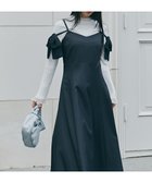 【プロポーション ボディドレッシング/PROPORTION BODY DRESSING】のショルダーリボンキャミワンピース 人気、トレンドファッション・服の通販 founy(ファニー) ファッション Fashion レディースファッション WOMEN ワンピース Dress キャミワンピース No Sleeve Dresses オフショル Off Shoulder カーディガン Cardigan キャミワンピース Cami Dress シフォン Chiffon シャーリング Shirring ジャケット Jacket リボン Ribbon thumbnail ブラック×ブラック|ID: prp329100004336656 ipo3291000000030130665