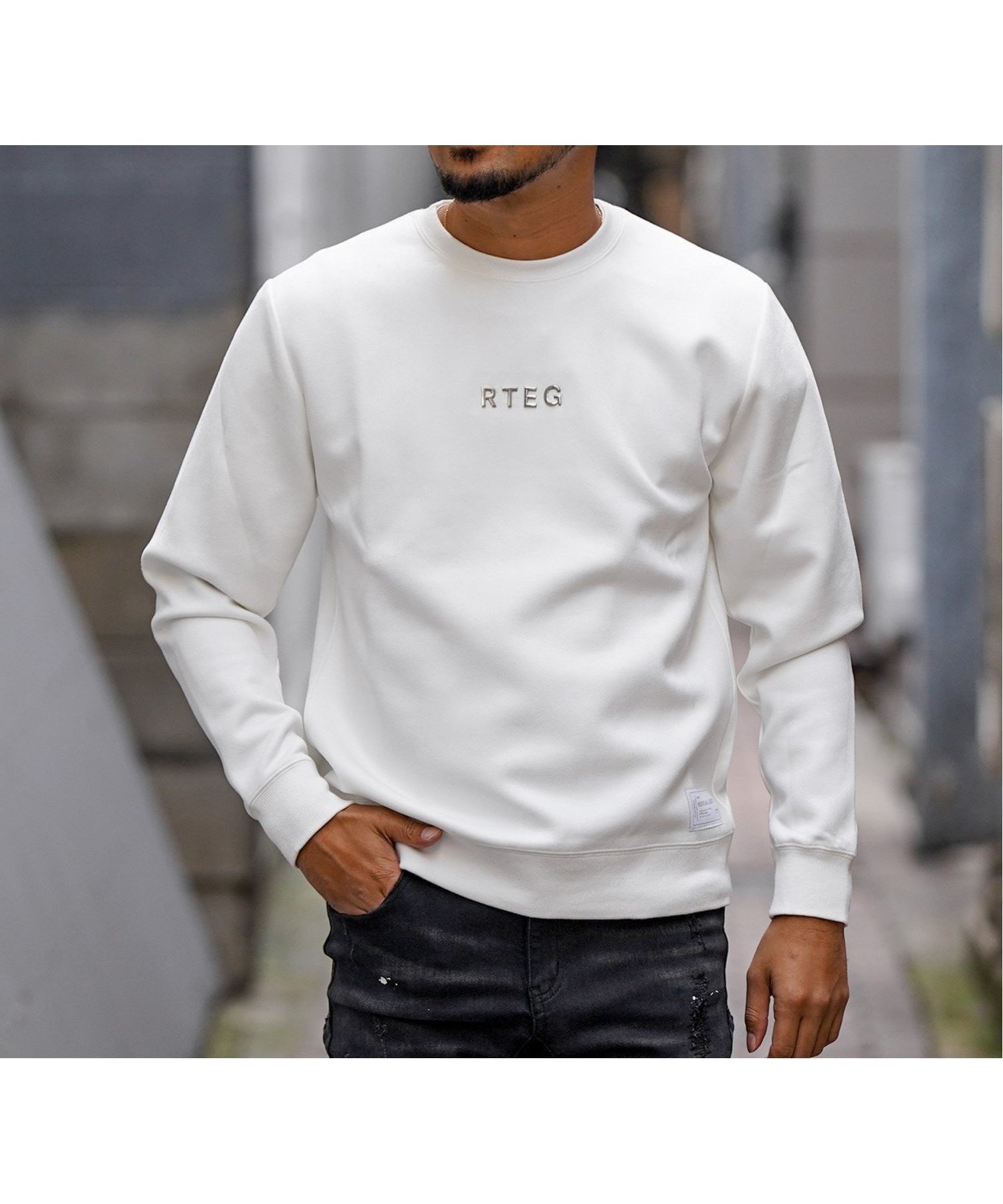 【その他のブランド/Other】のRetro Engine/RTEG PLATE SW PULL インテリア・キッズ・メンズ・レディースファッション・服の通販 founy(ファニー) 　ファッション　Fashion　メンズファッション　MEN　クール　Cool　シルバー　Silver　シンプル　Simple　スウェット　Sweat　プレート　Plate　モノトーン　Monotone　WHITE|ID: prp329100004336706 ipo3291000000030302464