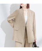 【ジャーナルスタンダード レサージュ/journal standard L'essage】のリノオックスノーカラージャケット 人気、トレンドファッション・服の通販 founy(ファニー) ファッション Fashion レディースファッション WOMEN アウター Coat Outerwear ジャケット Jackets ノーカラージャケット No Collar Leather Jackets 2025年 2025 2025春夏・S/S Ss,Spring/Summer,2025 おすすめ Recommend インナー Inner ジャケット Jacket セットアップ Set Up thumbnail ベージュ|ID: prp329100004336820 ipo3291000000030132494