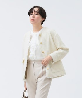 【ビーミングライフストアバイビームス/B:MING LIFE STORE by BEAMS】のツイード ノーカラー ジャケット(S~L) 25SS フォーマル セレモニー 卒入園 入学式 卒業式 ハレの日 ママスーツ 卒園式 入園式 ビームスセレモニー2025 人気、トレンドファッション・服の通販 founy(ファニー) ファッション Fashion レディースファッション WOMEN アウター Coat Outerwear ジャケット Jackets ノーカラージャケット No Collar Leather Jackets スーツ Suits スーツ ジャケット Jacket アンティーク Antique コレクション Collection ジャケット Jacket スーツ Suit ツイード Tweed デニム Denim フィット Fit フォーマル Formal フロント Front ボトム Bottom ポケット Pocket リボン Ribbon おすすめ Recommend エレガント 上品 Elegant セレモニー Ceremony 入学式 Entrance Ceremony 卒業式 Graduation Ceremony 2025年 2025 2025春夏・S/S Ss,Spring/Summer,2025 |ID:prp329100004336825