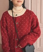 【フリークスストア/FREAK'S STORE】のミニハート ダブルジャガード ショートカーディガン 24AW 人気、トレンドファッション・服の通販 founy(ファニー) ファッション Fashion レディースファッション WOMEN トップス・カットソー Tops/Tshirt カーディガン Cardigans 2024年 2024 2024-2025秋冬・A/W Aw/Autumn/Winter/Fw/Fall/2024-2025 冬 Winter カーディガン Cardigan コンパクト Compact ショート Short リバーシブル Reversible A/W・秋冬 Aw・Autumn/Winter・Fw・Fall-Winter thumbnail レッド|ID: prp329100004337211 ipo3291000000030541248