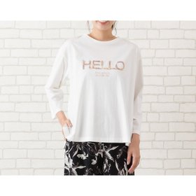 【ピサーノ/PISANO】の『HELLO』刺繍カットソー 人気、トレンドファッション・服の通販 founy(ファニー) ファッション Fashion レディースファッション WOMEN トップス・カットソー Tops/Tshirt カットソー Cut and Sewn カットソー Cut And Sew シンプル Simple スパンコール Sequins スリット Slit エレガント 上品 Elegant |ID:prp329100004337302