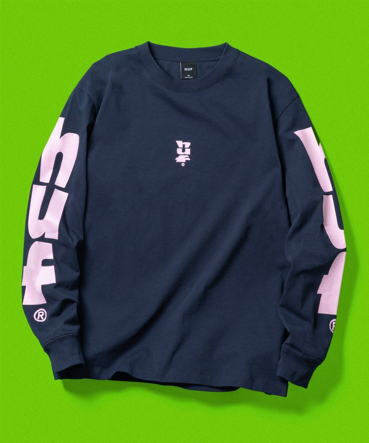 【ハフ/HUF】のMEGABLAST STRETCH LS TEE / HUF ハフ Tシャツ インテリア・キッズ・メンズ・レディースファッション・服の通販 founy(ファニー) 　ファッション　Fashion　レディースファッション　WOMEN　トップス・カットソー　Tops/Tshirt　シャツ/ブラウス　Shirts/Blouses　ロング / Tシャツ　T-Shirts　フロント　Front　長袖　Long Sleeve　NAVY|ID: prp329100004337312 ipo3291000000030504755