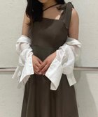 【ジュノア/JUNOAH】のアシメストラップフレアキャミワンピース 人気、トレンドファッション・服の通販 founy(ファニー) ファッション Fashion レディースファッション WOMEN ワンピース Dress キャミワンピース No Sleeve Dresses thumbnail モカ|ID: prp329100004337728 ipo3291000000030140019